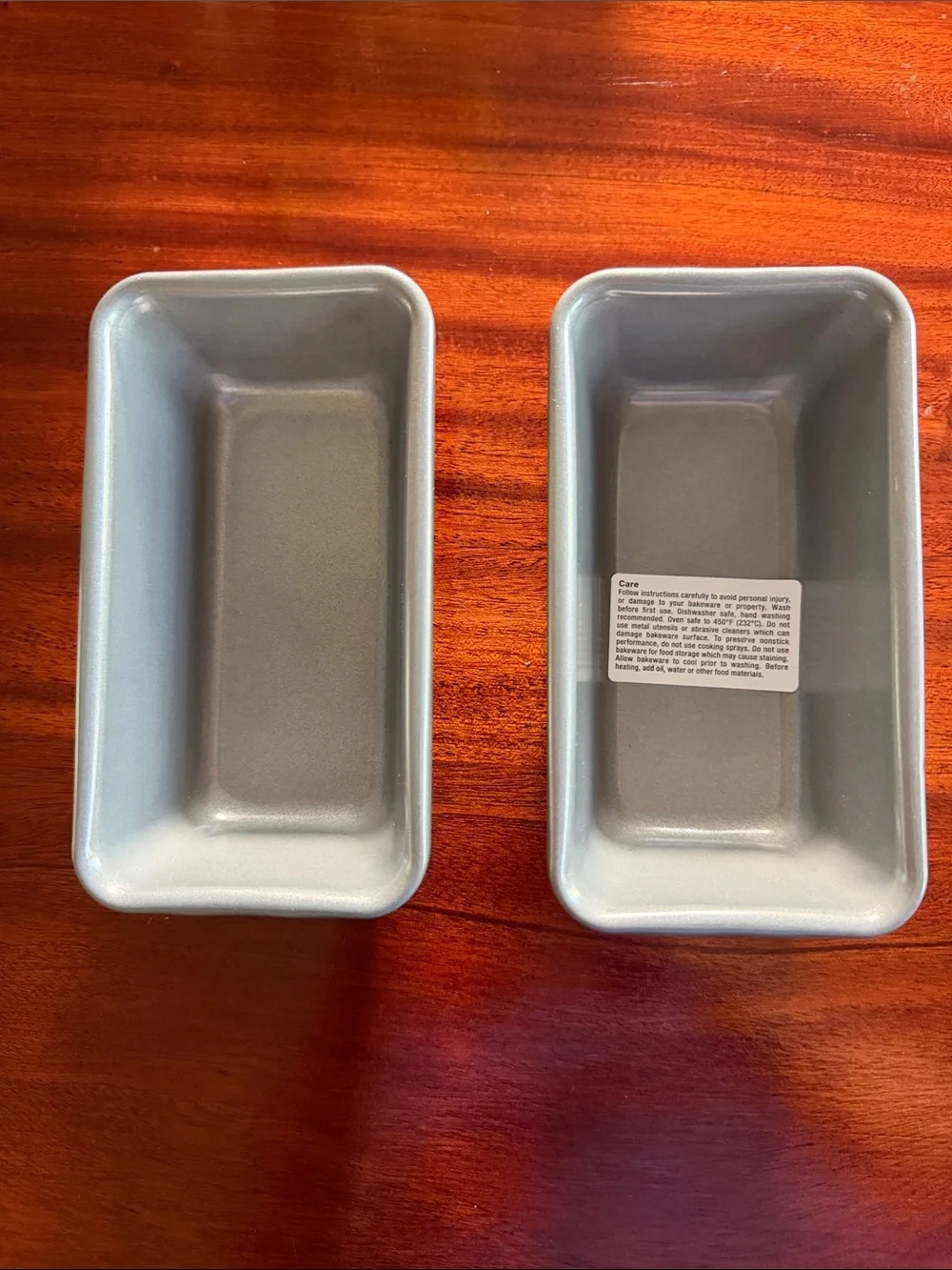 🍞 Figmint set of two mini loaf pans. NWT.